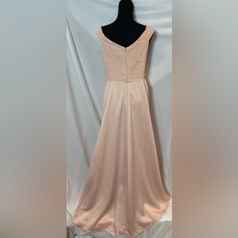 torrid Blush Pink High-Low Off-Shoulder Dress - Picture 8 of 13